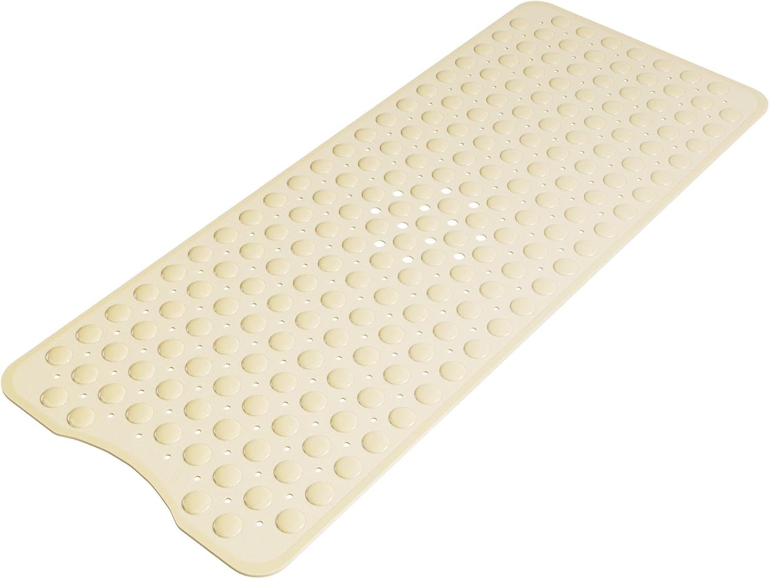 Eyrmat Non-Slip Shower Mat, with Suction Cups and Drain Holes, Clear Blue, 40 x 16 Inches