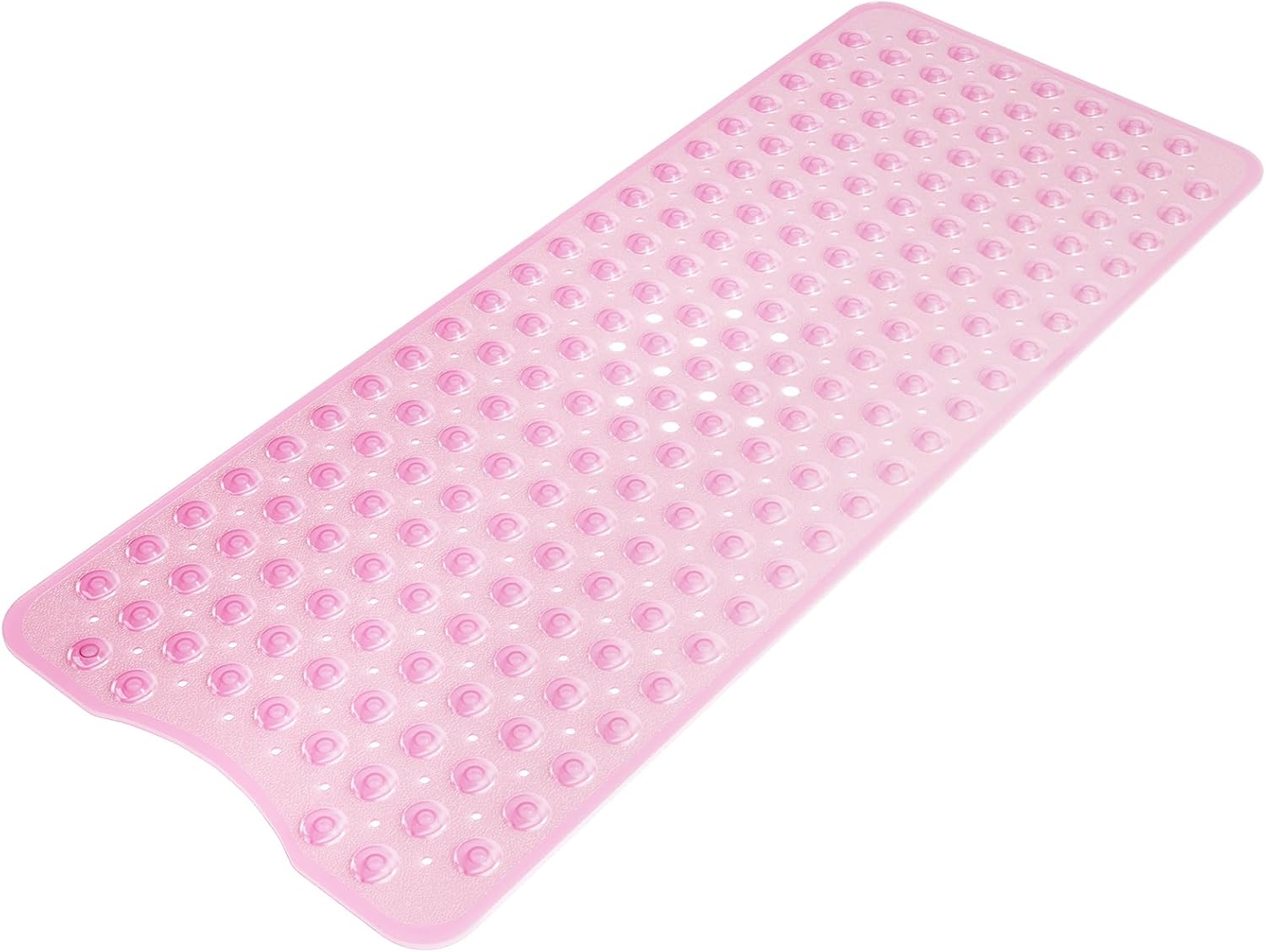 Eyrmat Non-Slip Shower Mat, with Suction Cups and Drain Holes, Clear Blue, 40 x 16 Inches