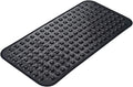 Eyrmat Non-Slip Bathtub Mat, with Suction Cups and Drain Holes, Machine Washable, Clear, 27.6 x 15 Inches