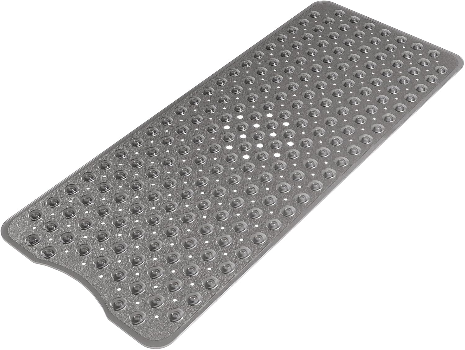 Eyrmat Non-Slip Shower Mat, with Suction Cups and Drain Holes, Clear Blue, 40 x 16 Inches