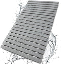 Eyrmat Non-Slip Bathtub Mat, with Suction Cups and Drain Holes, Trimmable Design, 27.5 x 15.7 Inches