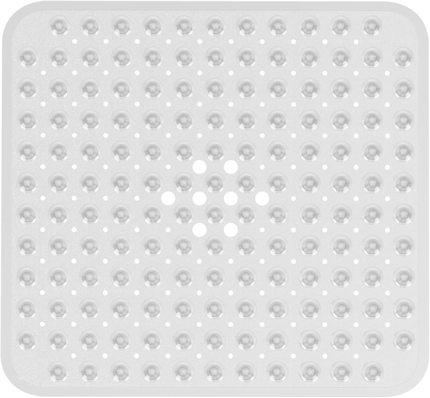 Eyrmat Non-Slip Bathtub Mat, with Suction Cups and Drain Holes, Machine Washable, Clear, 27.6 x 15 Inches