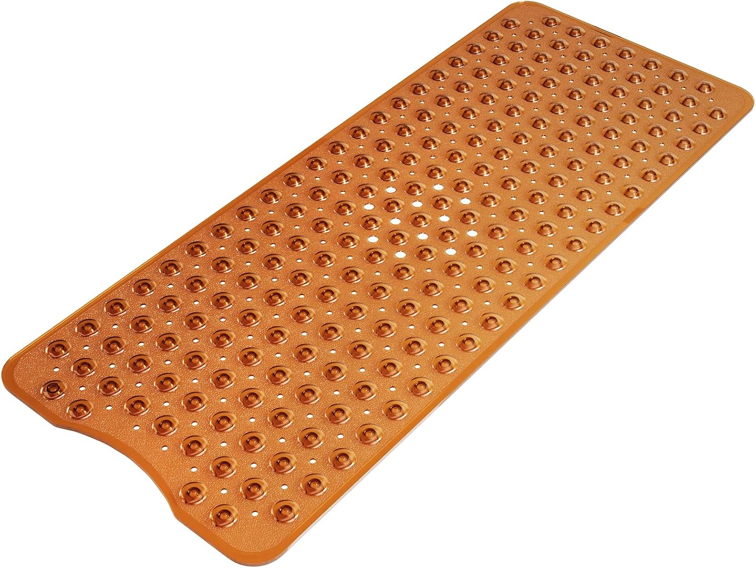 Eyrmat Non-Slip Shower Mat, with Suction Cups and Drain Holes, Clear Blue, 40 x 16 Inches